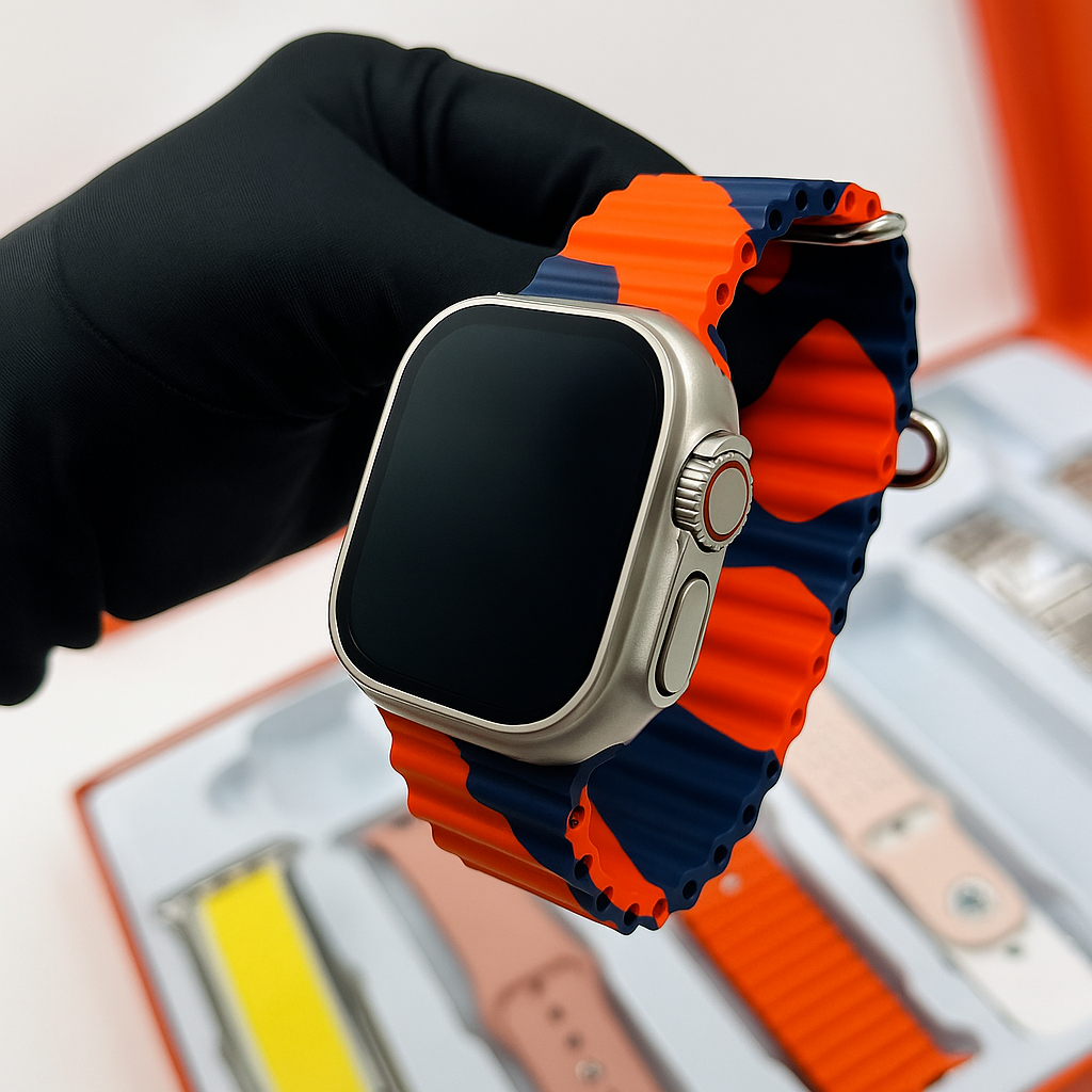 Ultra Smart Watch With 7 Straps