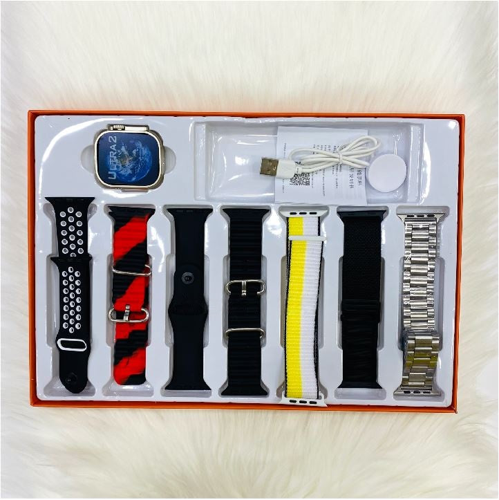Ultra Smart Watch With 7 Straps