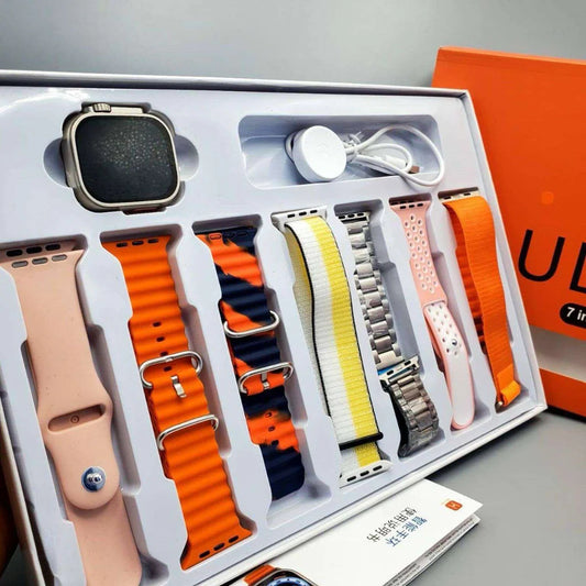 Ultra Smart Watch With 7 Straps