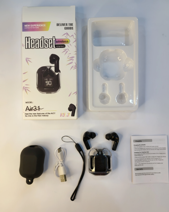 AIR 31 earbuds with pouch
